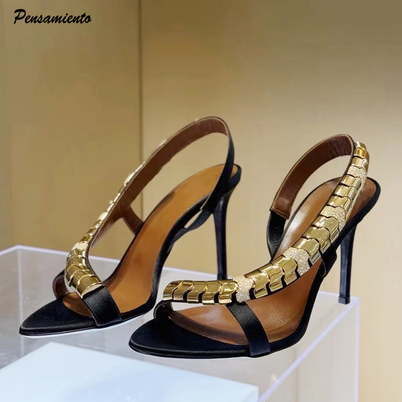 Women'S Formal Wear To A Wedding - Sandales gladiateur de luxe pour femme