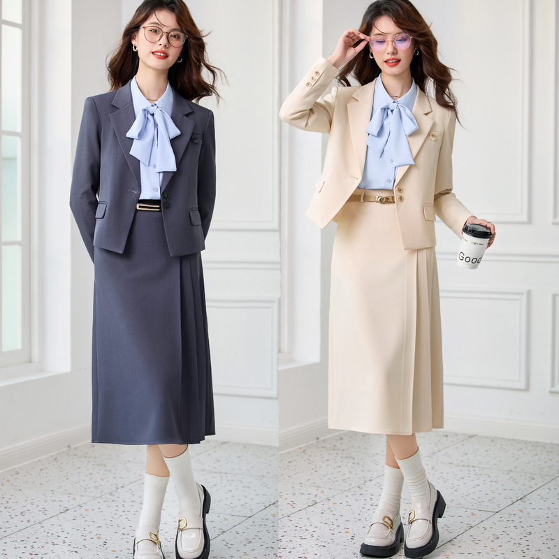 Women'S Formal Wear Petite - Ensemble de costume gris pour femme,