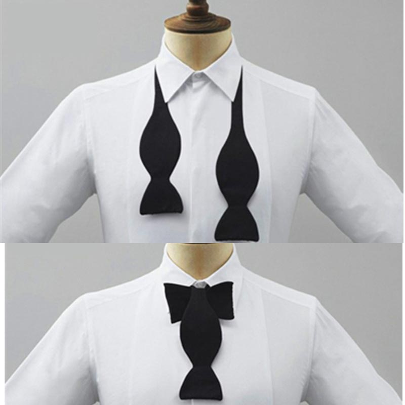 Women Formal Wear Black And White - Nœud papillon formel pré-noué réglable pour