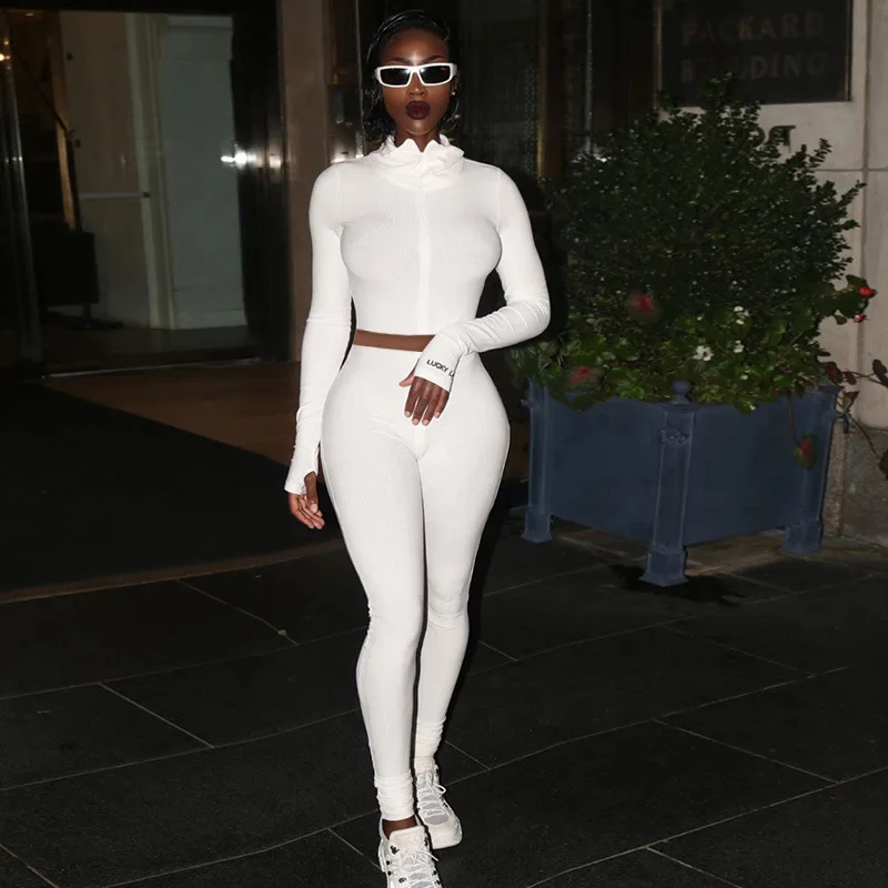 Monochrome Suit Set - Combinaison de fitness monochrome pour femmes,