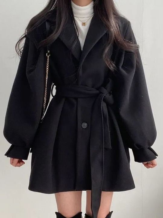 Tailored Coat Wool - Manteau en laine de style coréen,
