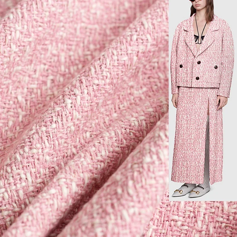 Tailored Coat Wool - Redraspberry 145 cm rose blanc laine