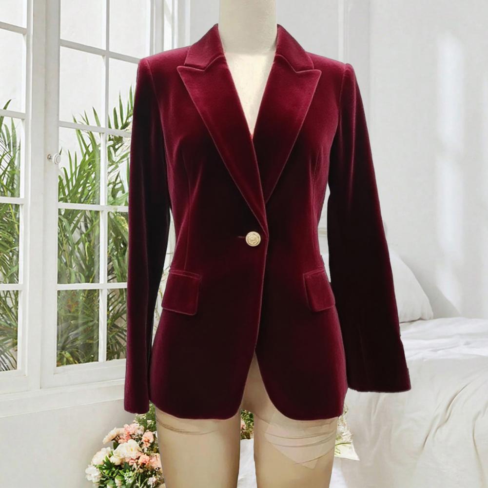 Large Women'S Formal Wear - Blazer de soirée formel en velours