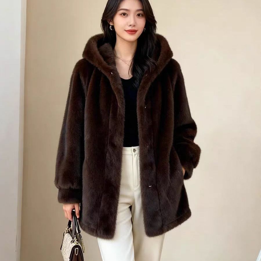 Tailored Coat Wool - Manteaux en fausse fourrure de vison