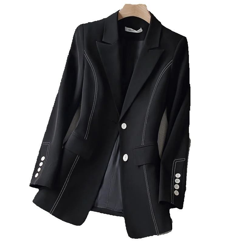 Women Formal Wear Black And White - Nouvelle veste de blazer formelle pour