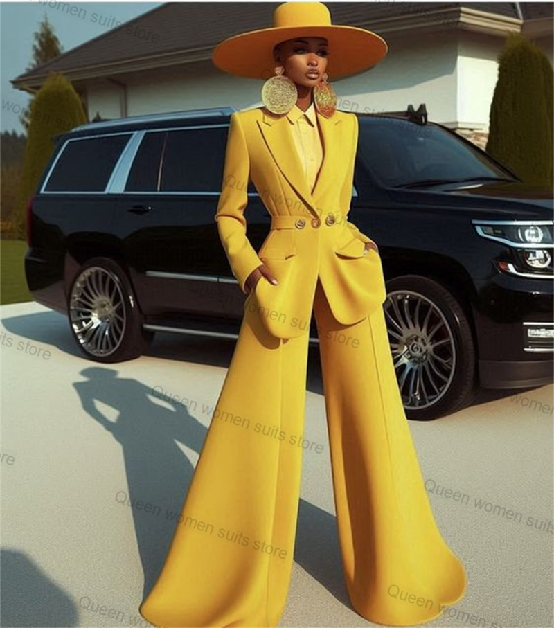 Women'S Formal Jackets To Wear With Dresses - Blazer et pantalon à jambes larges