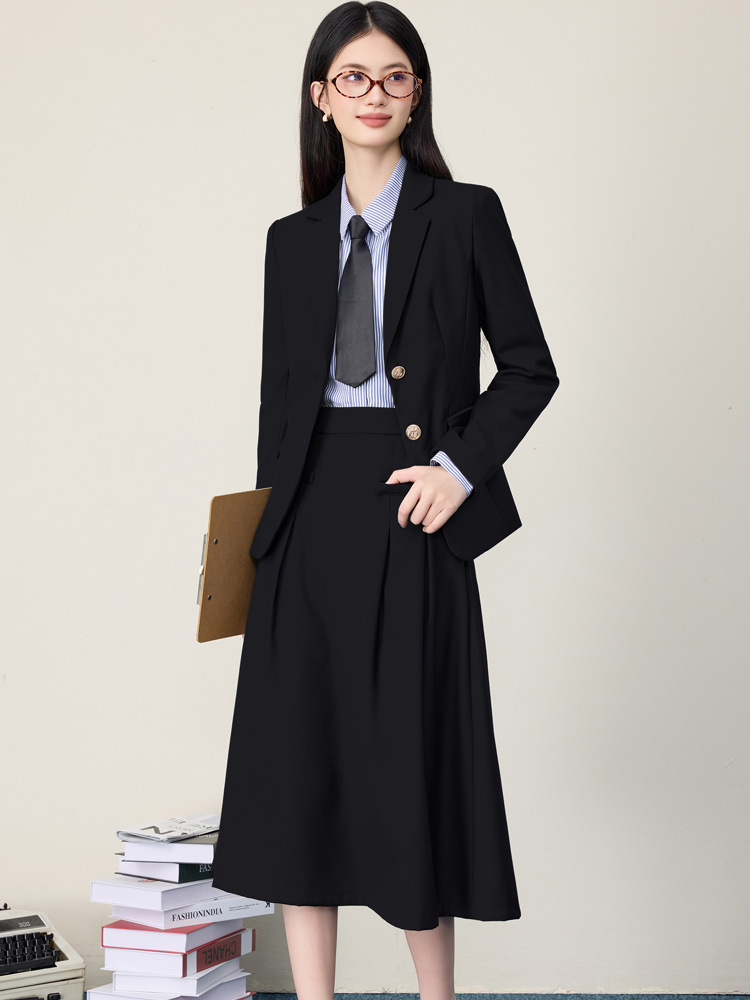 Women'S Formal Wear Petite - Ensemble jupe et veste noire pour