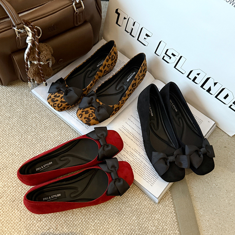 Women Formal Wear With Shoes - Ballerines en daim multicolores pour femmes,