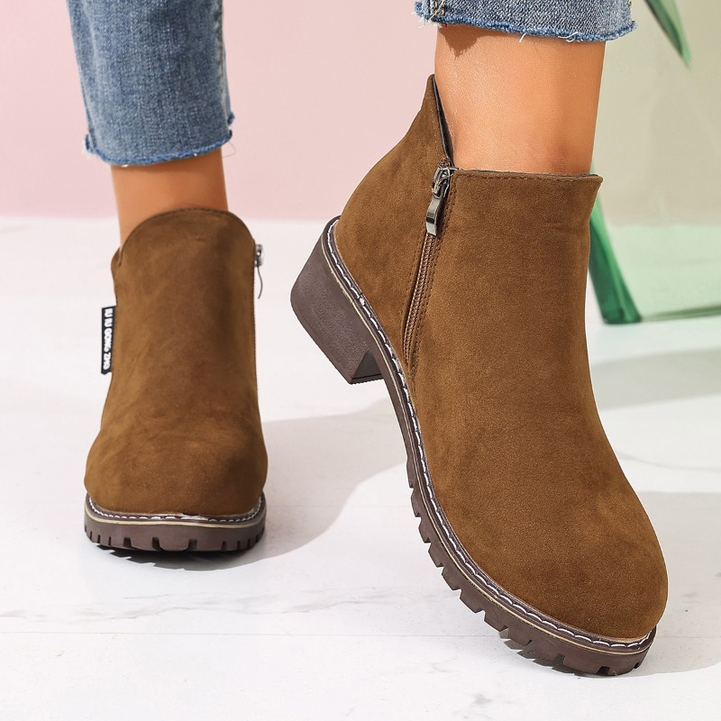 Women Formal Wear With Shoes - Femmes automne hiver bottines côté fermeture