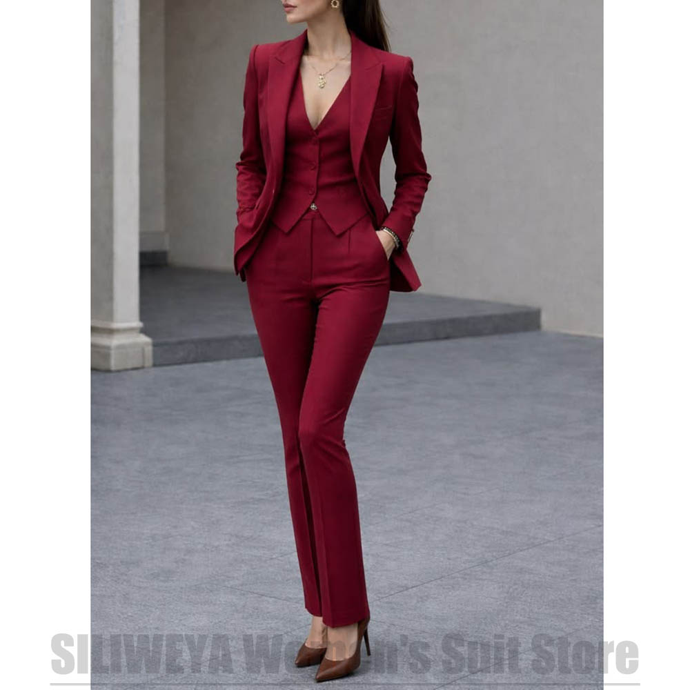 Women'S Formal Wear Pants Suit - Ensemble de costume 3 pièces pour