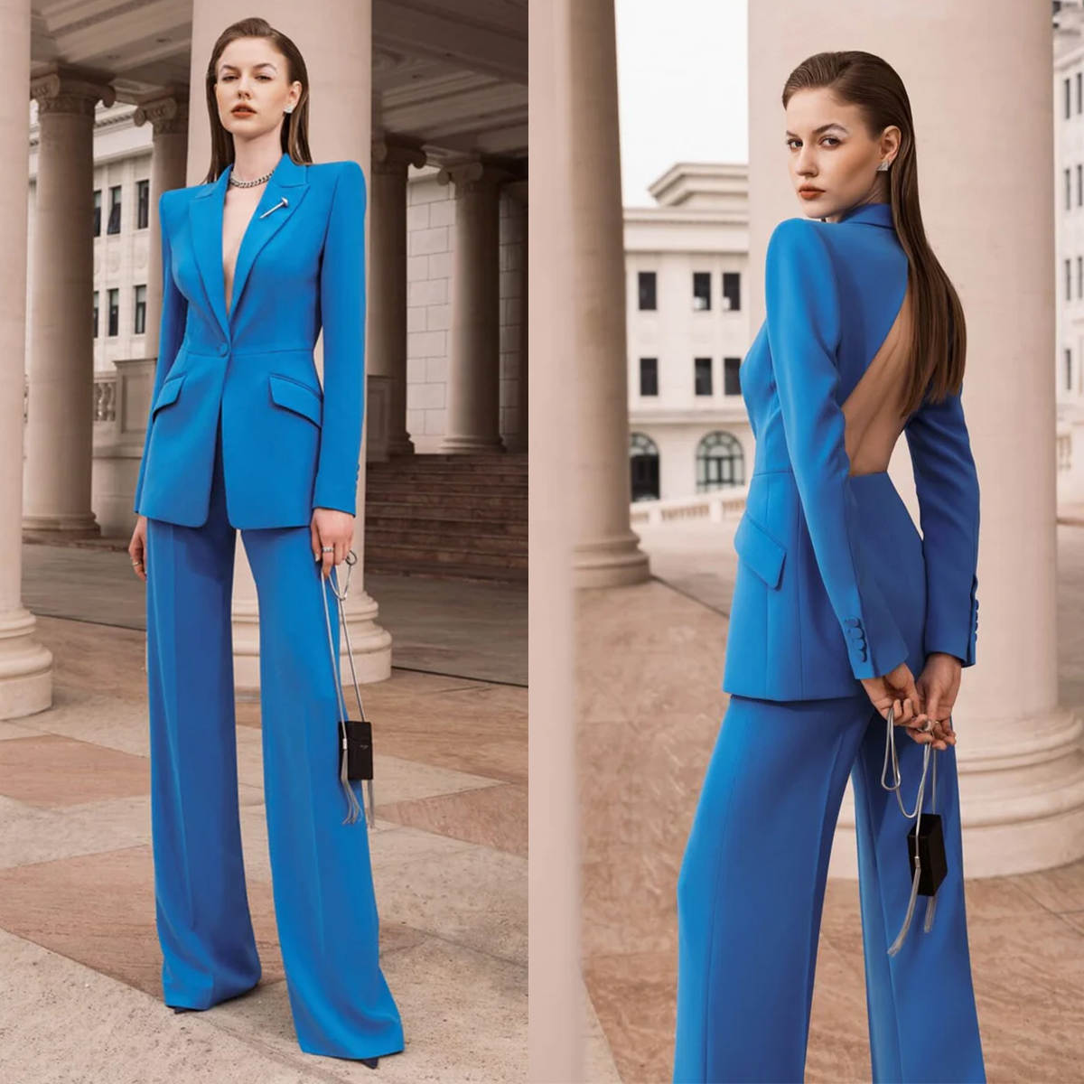 Costume de blazer sexy pour fe - Women Formal Wear For Graduation avis et prix