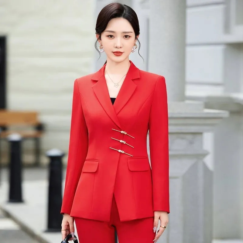 Veste blazer et pantalon imbib - Women Formal Wear Black And White avis et prix