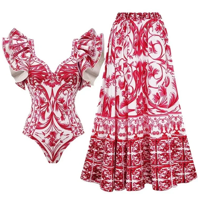 Maillot de bain une pièce impr - Monochrome Suit Set avis et prix