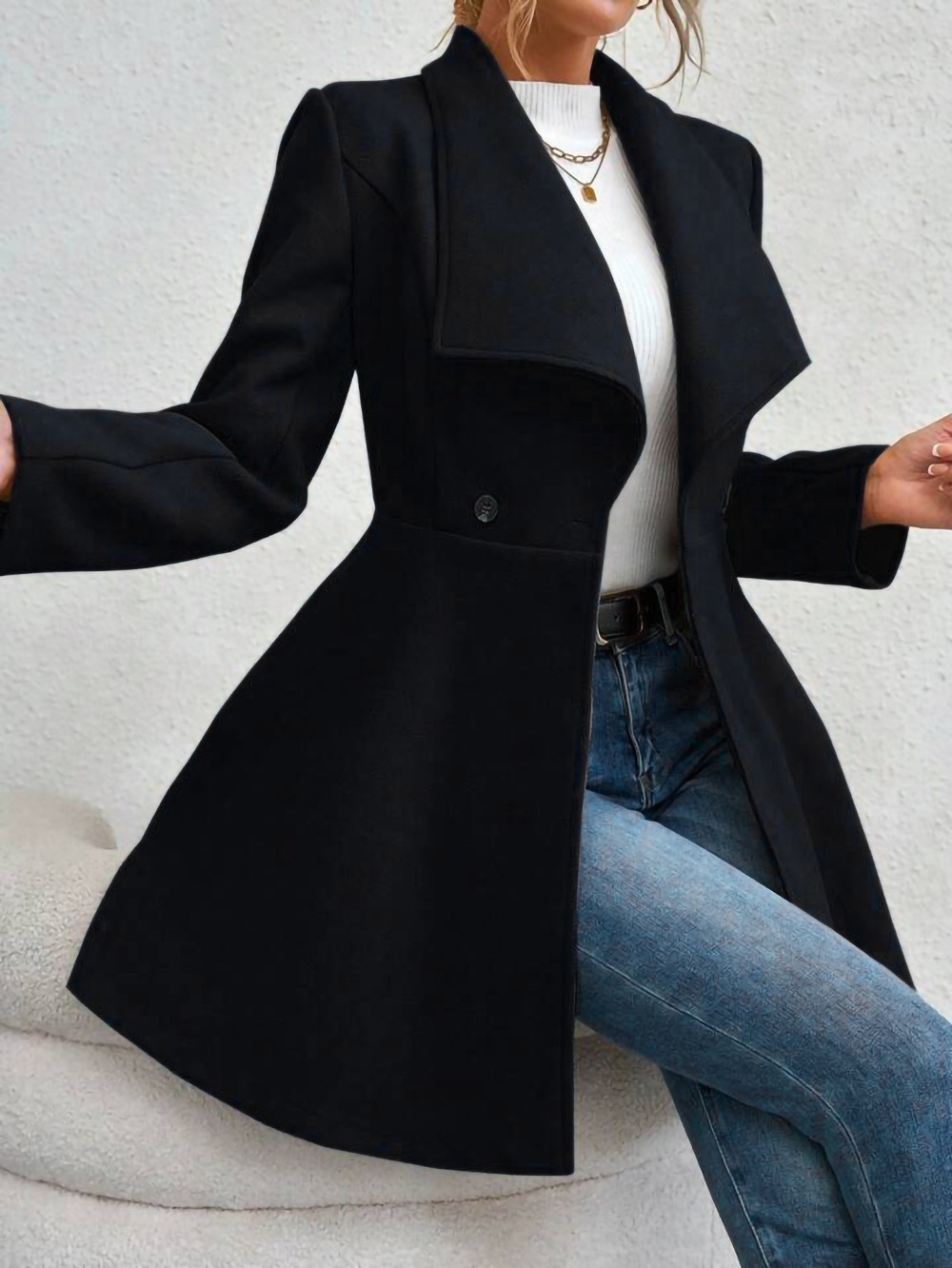 Manteau en Laine Élégant et Aj - Tailored Coat Wool avis et prix