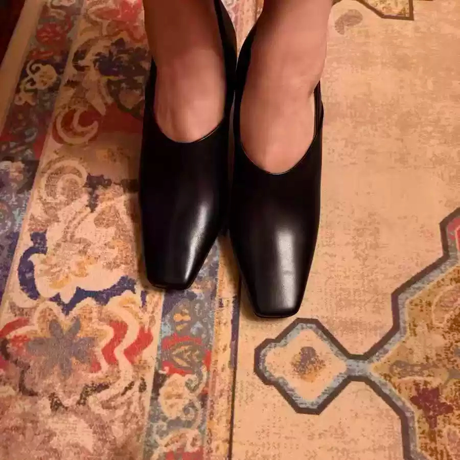 Escarpins noirs en cuir à bout - Women Formal Office Wear Shoes avis et prix