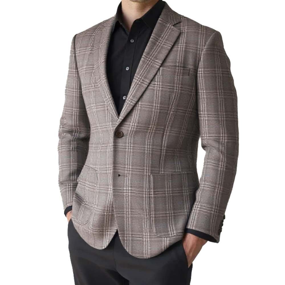 2026 mode hommes veste marron  - Tailored Coat Wool avis et prix