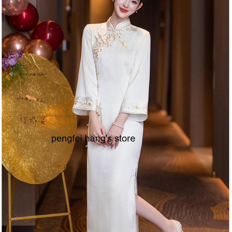 Robe longue Qipao élégante pou - Women'S Formal Wear Petite avis et prix
