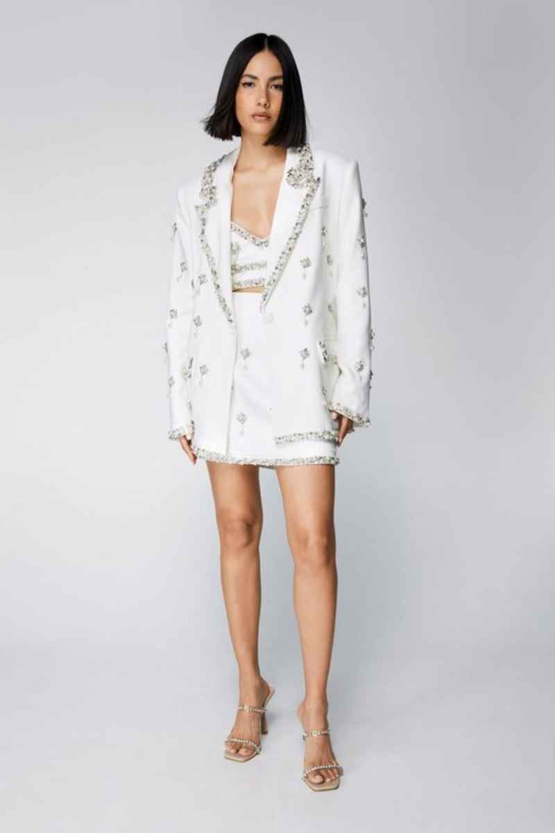 Ensemble Blazer scintillant po - Women'S Formal Jackets To Wear With Dresses avis et prix