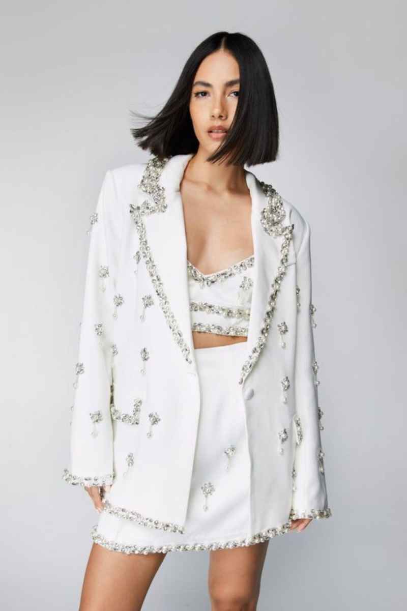 Ensemble Blazer scintillant po - Women'S Formal Jackets To Wear With Dresses avis et prix