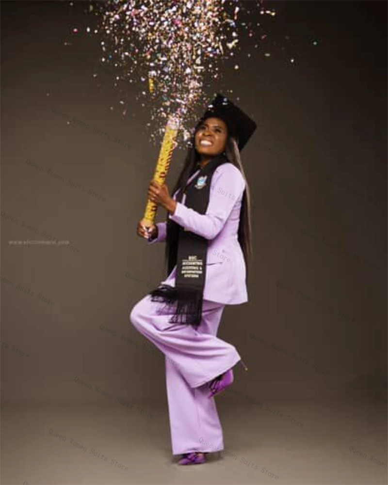 Ensemble de costume violet pou - Women Formal Wear For Graduation avis et prix