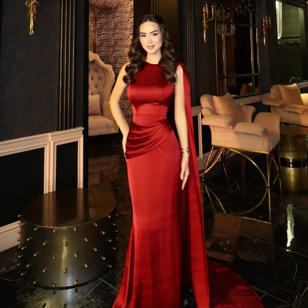 Robe de bal asymétrique en sat - Women Formal Wear For Graduation avis et prix