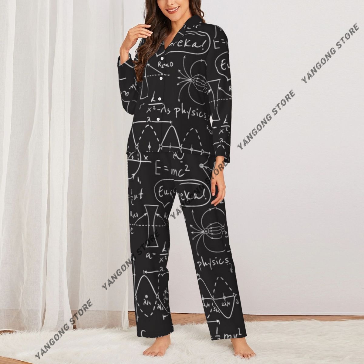 Pyjama à manches longues pour  - Monochrome Suit Set avis et prix