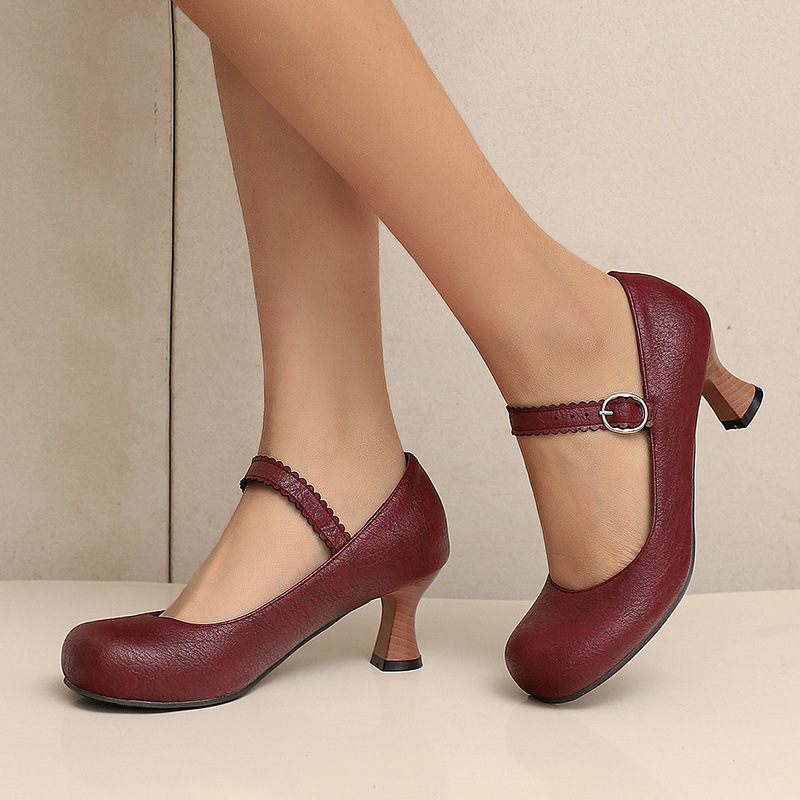 Chaussures Mary Jane rétro pou - Women Formal Wear With Shoes avis et prix