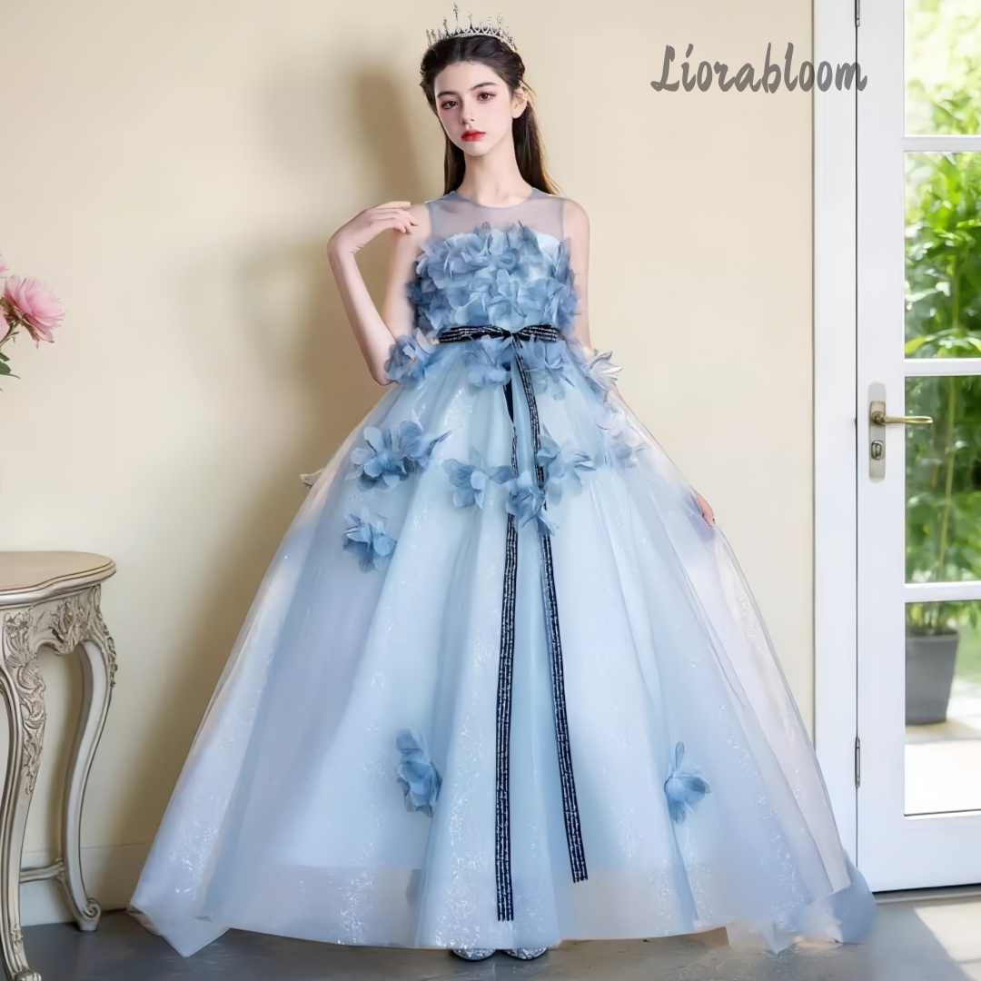 Robe de soirée élégante bleue  - Large Women'S Formal Wear avis et prix