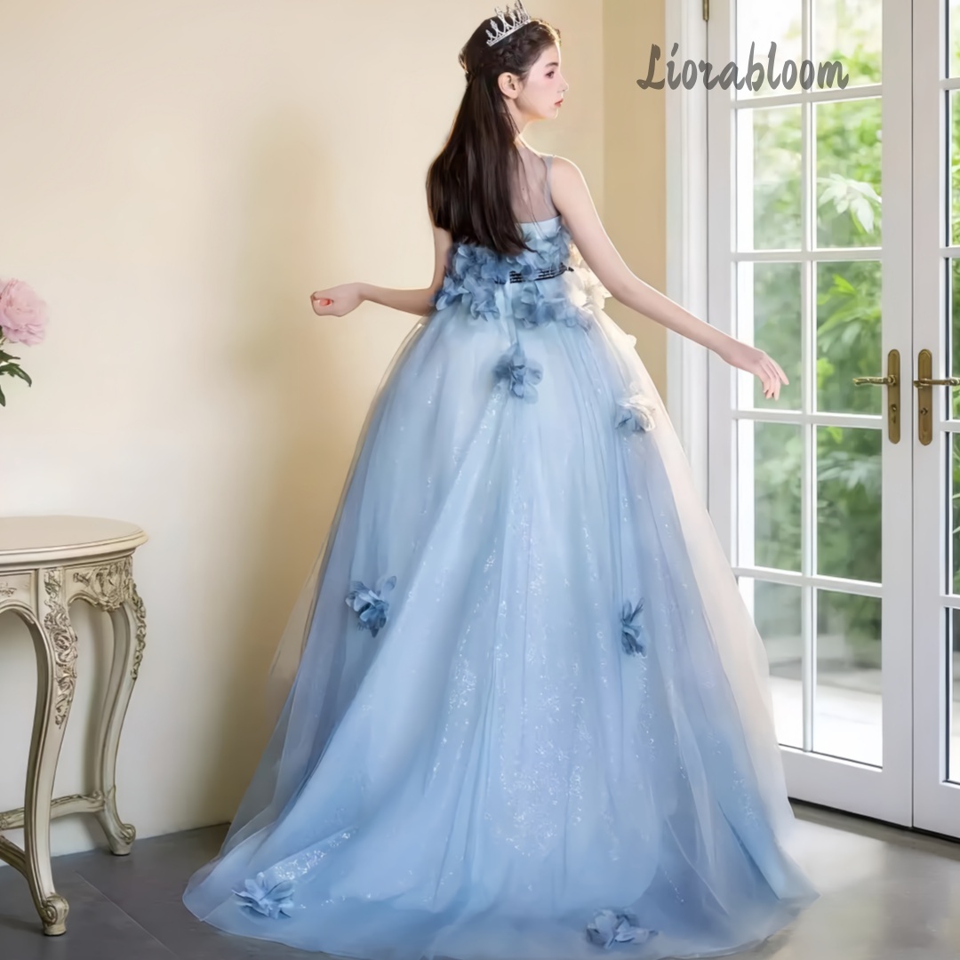 Robe de soirée élégante bleue  - Large Women'S Formal Wear avis et prix