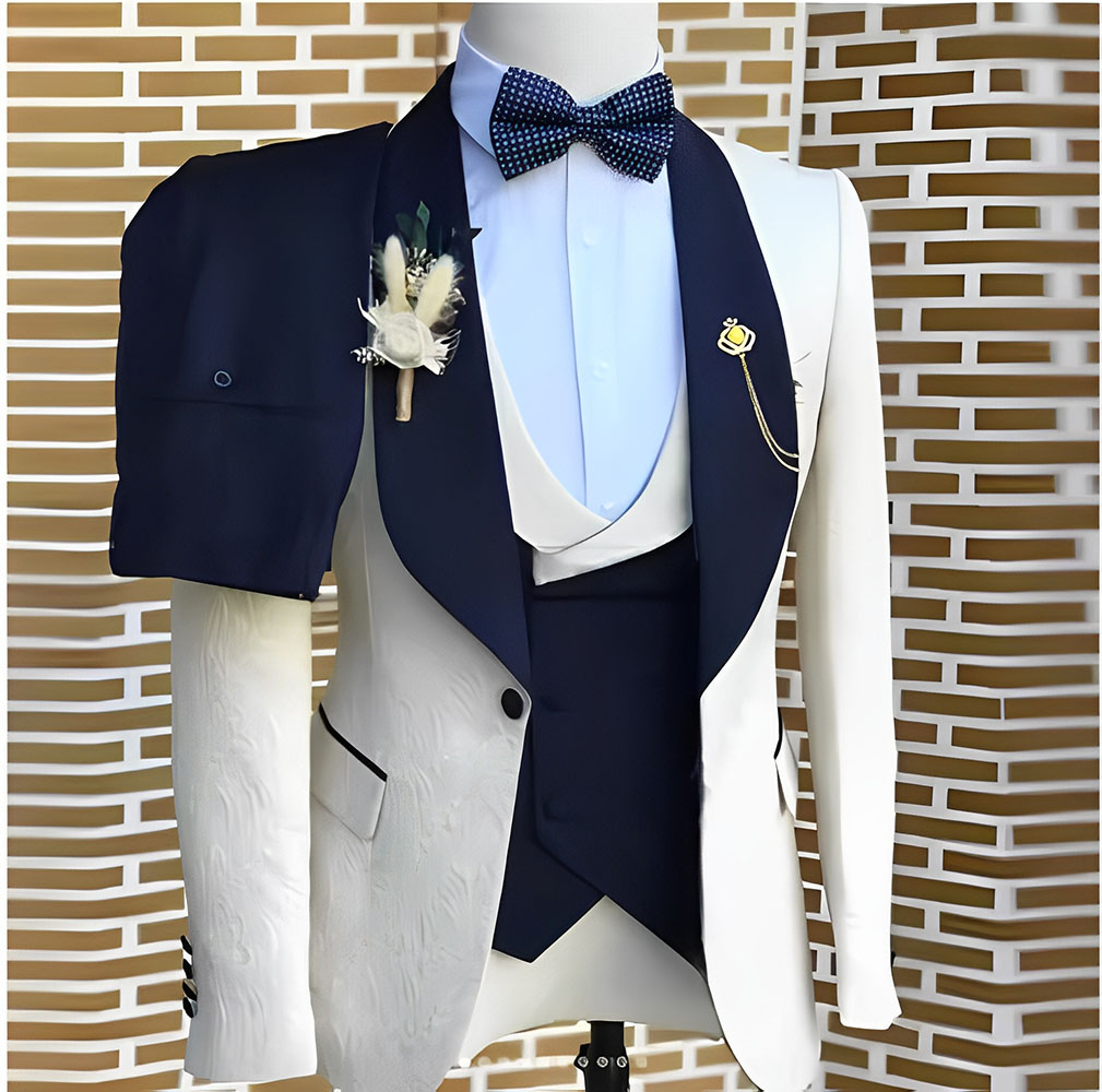 Costumes Jacquard blancs éléga - Tailored Coat Wool avis et prix