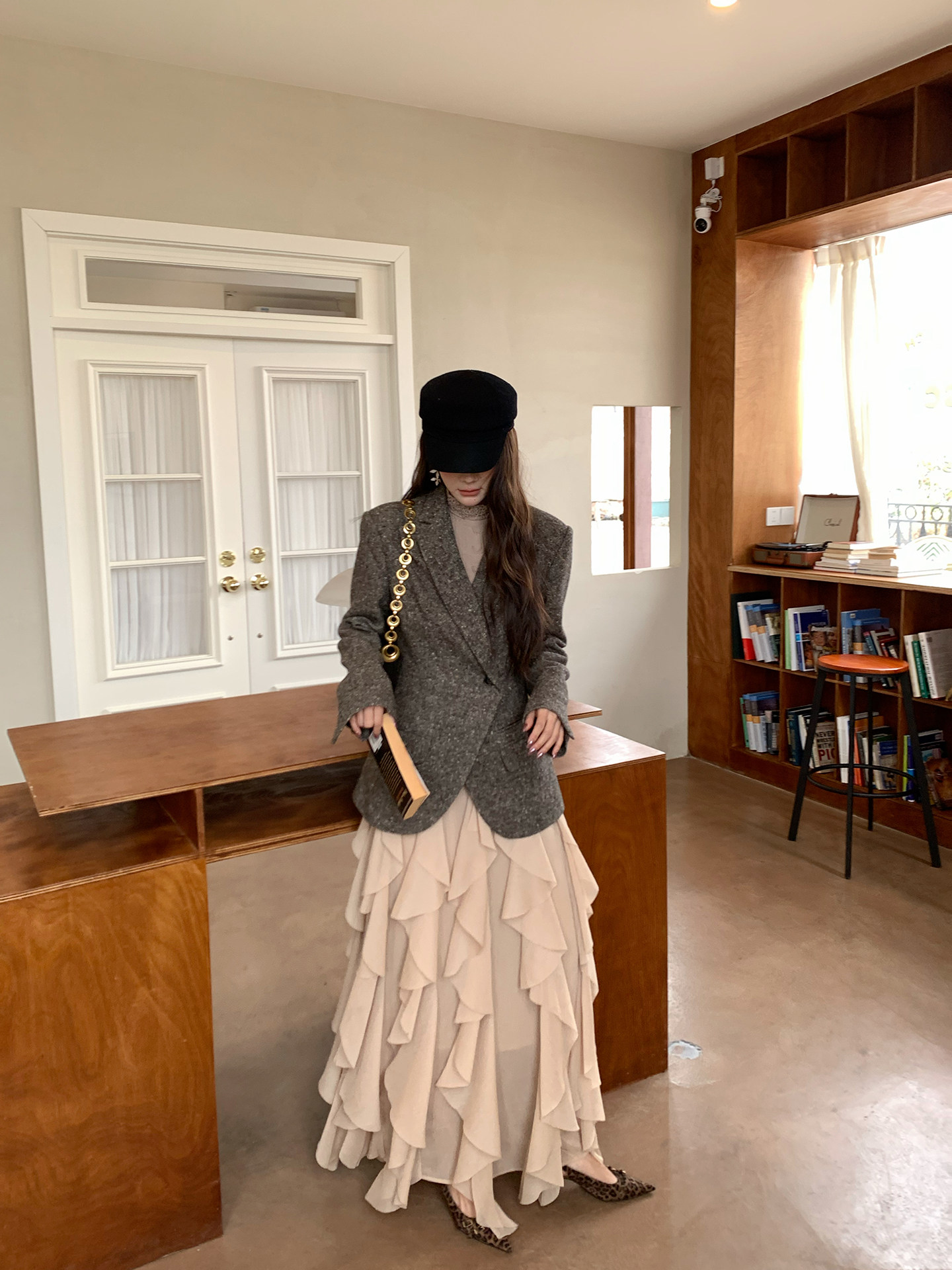【MAR】Blazer gris vintage pour  - Tailored Coat Wool avis et prix