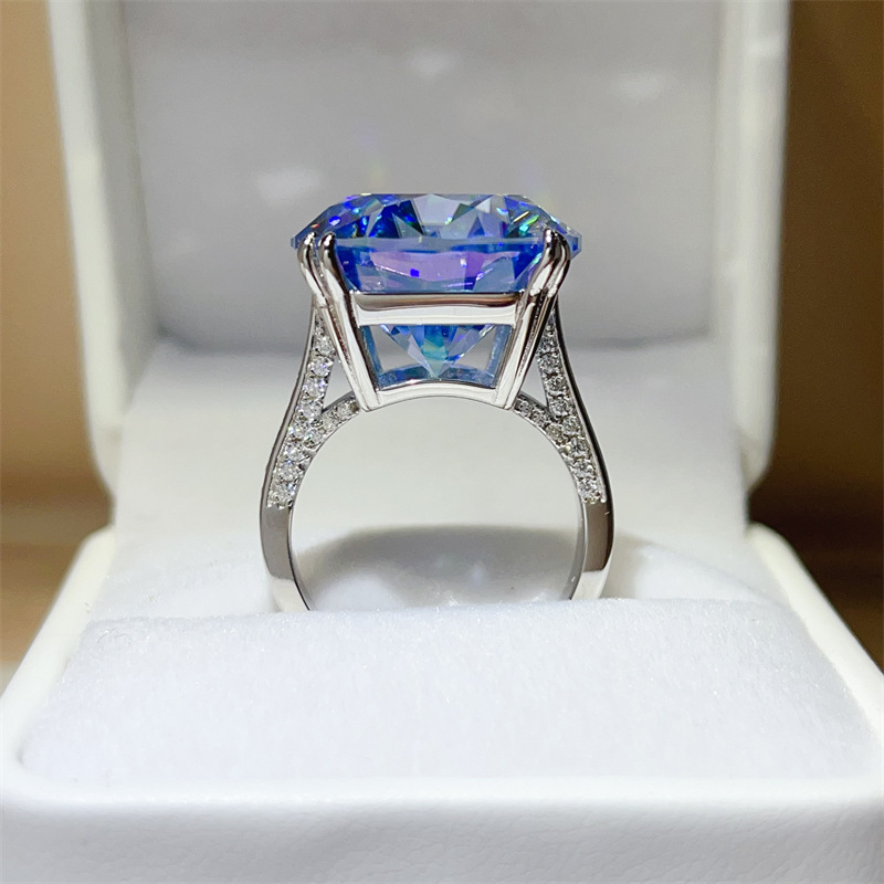 Bague en argent 925 avec moiss - Large Women'S Formal Wear avis et prix