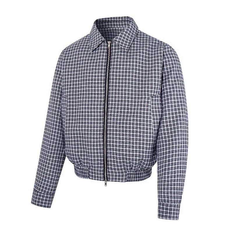 Veste à carreaux à revers zipp - Tailored Coat Wool avis et prix