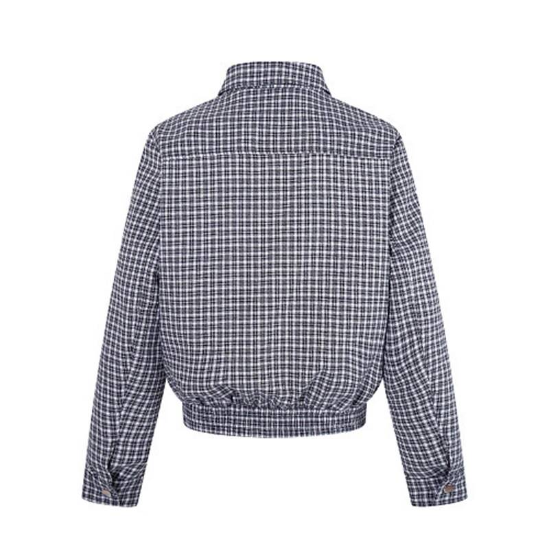 Veste à carreaux à revers zipp - Tailored Coat Wool avis et prix