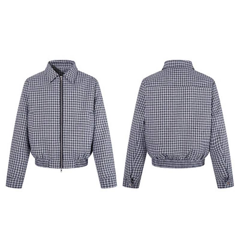 Veste à carreaux à revers zipp - Tailored Coat Wool avis et prix