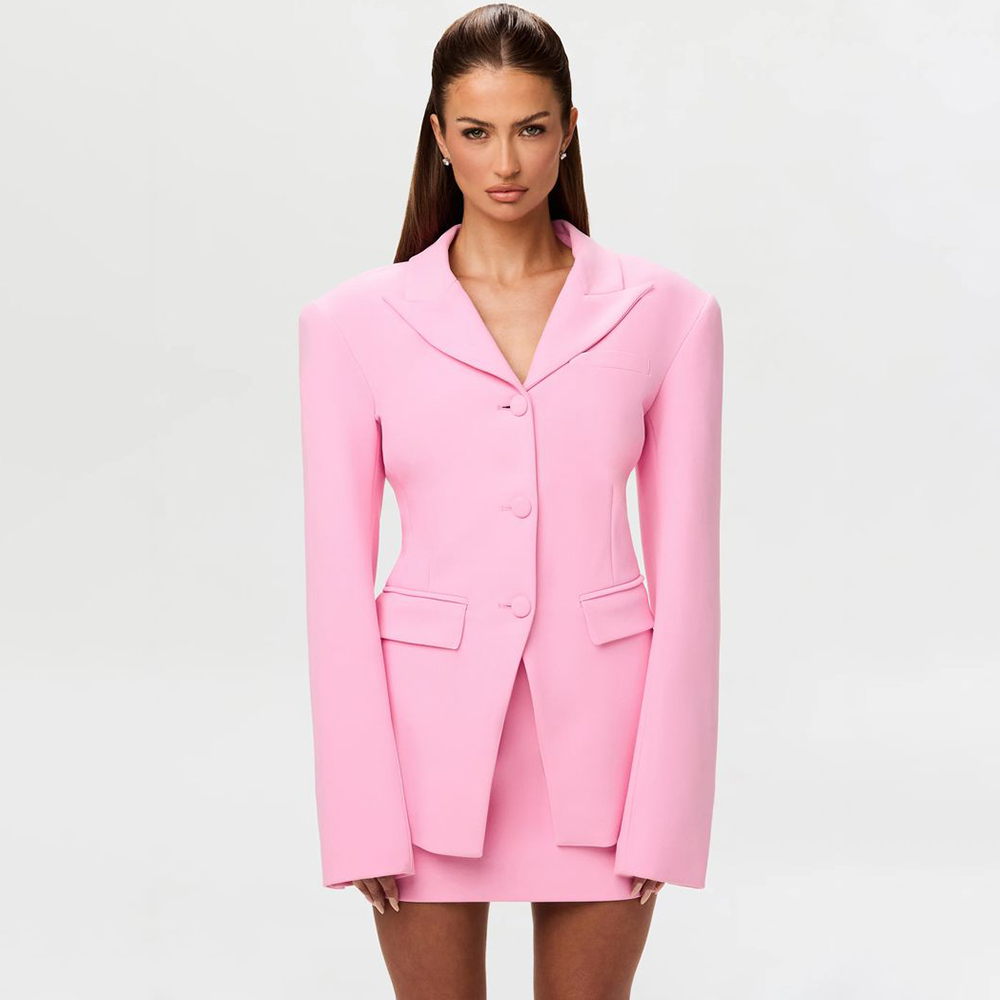 Ensemble tailleur rose vif 2 p - Women'S Formal Wear Pants Suit avis et prix