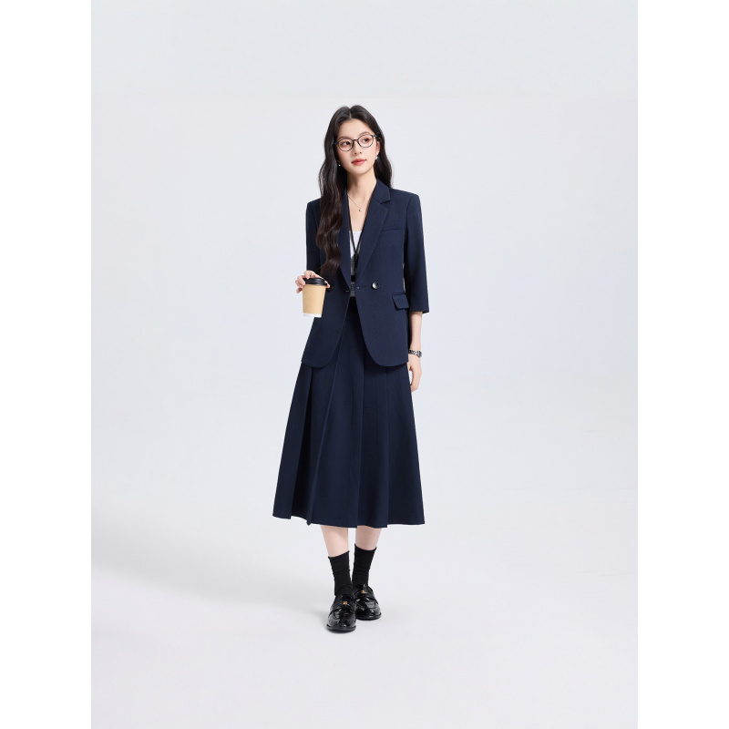 Ensemble tailleur bleu marine  - Women'S Formal Wear Pants Suit avis et prix