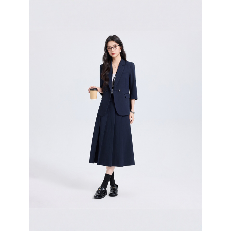 Ensemble tailleur bleu marine  - Women'S Formal Wear Pants Suit avis et prix