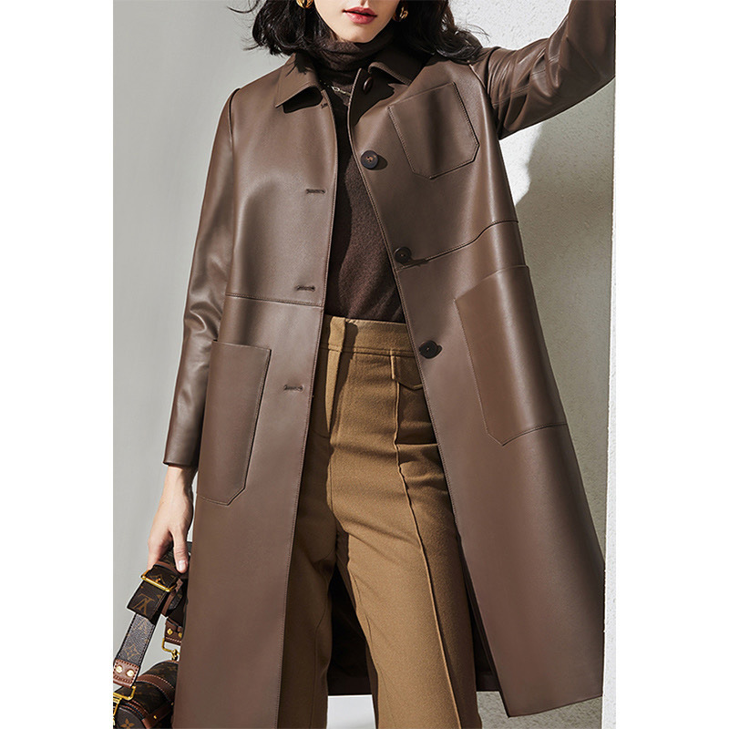 Trench-Coat en cuir de grande  - Large Women'S Formal Wear avis et prix