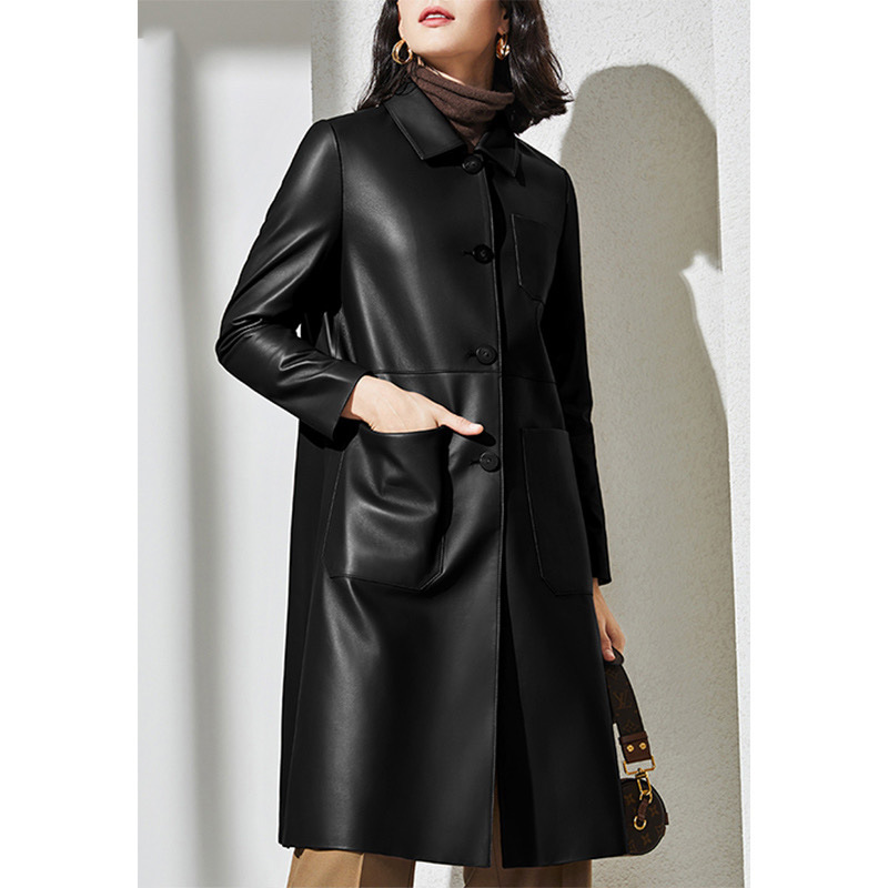 Trench-Coat en cuir de grande  - Large Women'S Formal Wear avis et prix