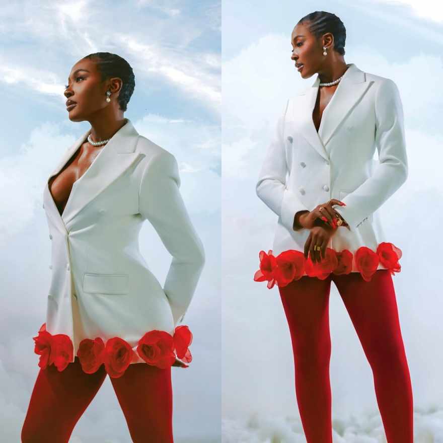 Robe Blazer Rouge Faite Main à - Women Formal Wear For Graduation avis et prix