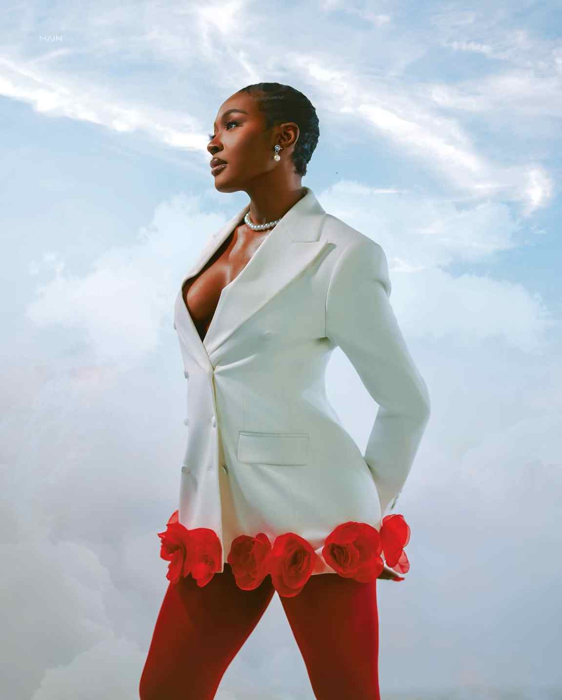 Robe Blazer Rouge Faite Main à - Women Formal Wear For Graduation avis et prix